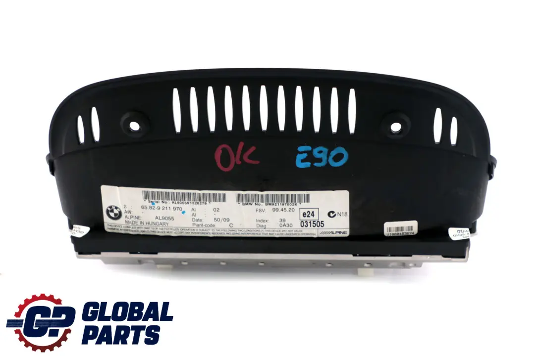  Écran Affichage BMW E90 E91 E92 E93 LCI Moniteur Navigation Satellite - SKU 9211970 - Numéro de pièce 9211970