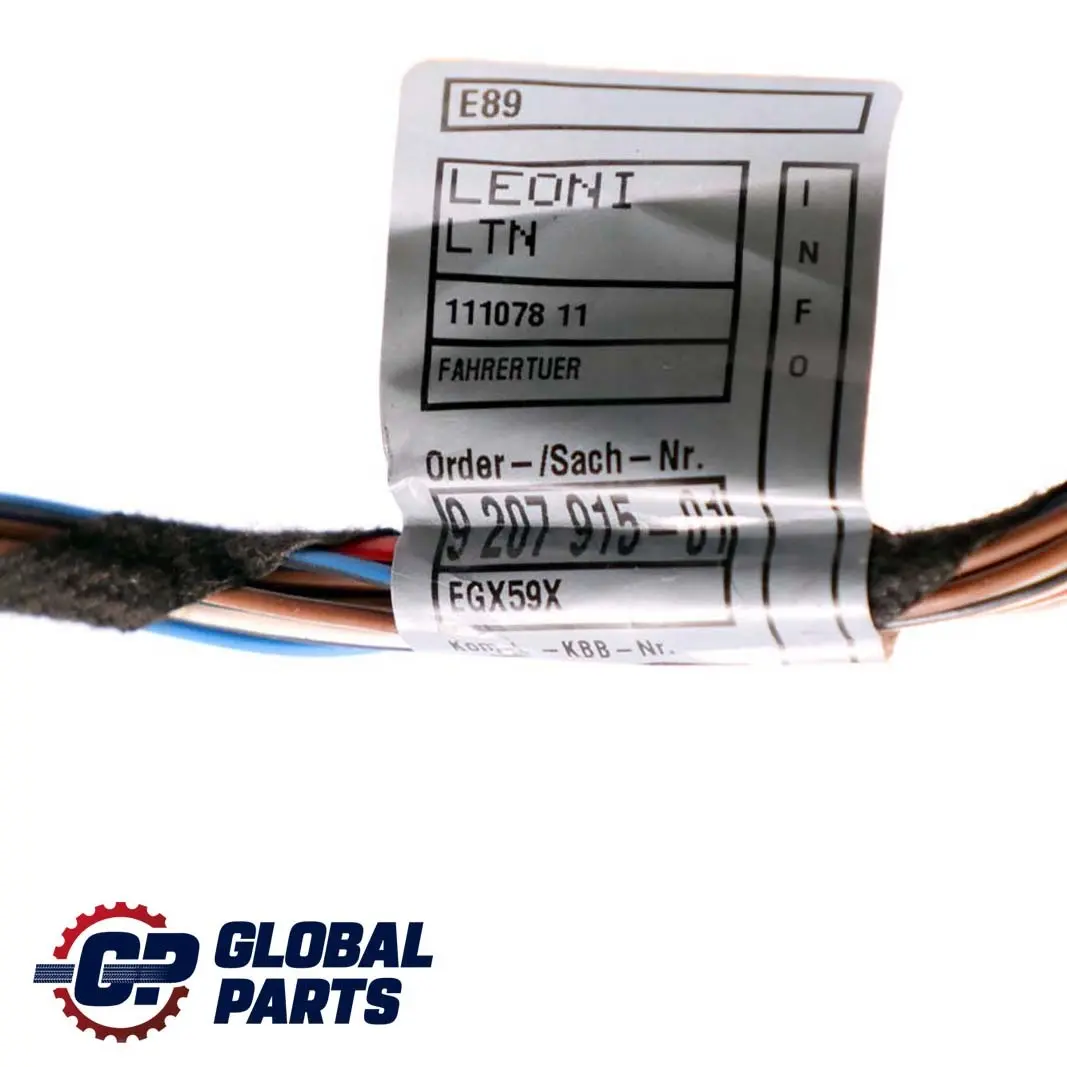 Vorne Links Fahrerseite Türkabelbaum Funktionsträger 9207915 für BMW Z4 E89 mit Teilenummer 6950384 BMW Z4 E89 Vorne Links Fahrerseite Türkabelbaum Funktionsträger 9207915 - SKU 9214098 - Teilenummer 6950384