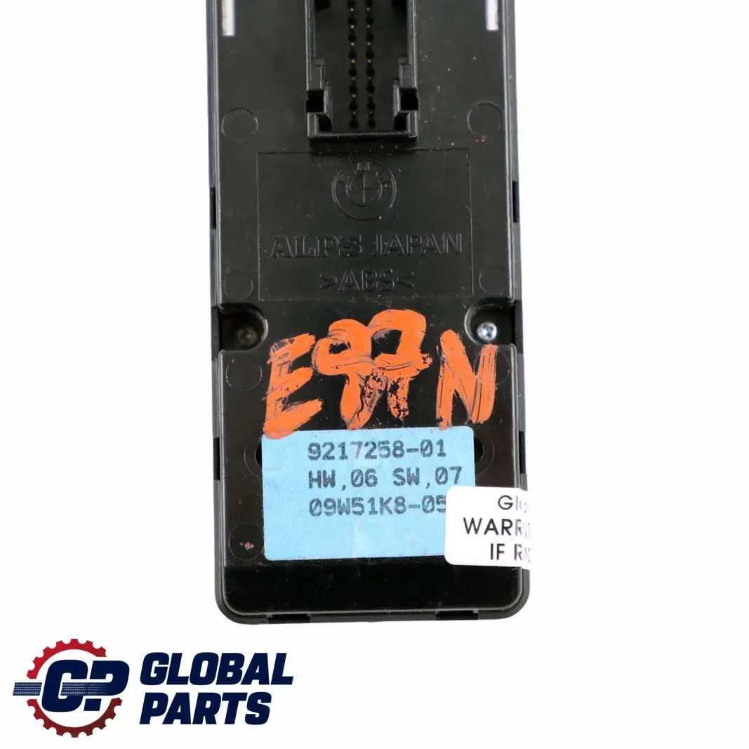 Switch Button Window Lifter Driver's Side to BMW 1 Series E87 LCI with Part number 9217258 BMW 1 Series E87 LCI Switch Button Window Lifter Driver's Side - SKU 9217258 - Part number 9217258