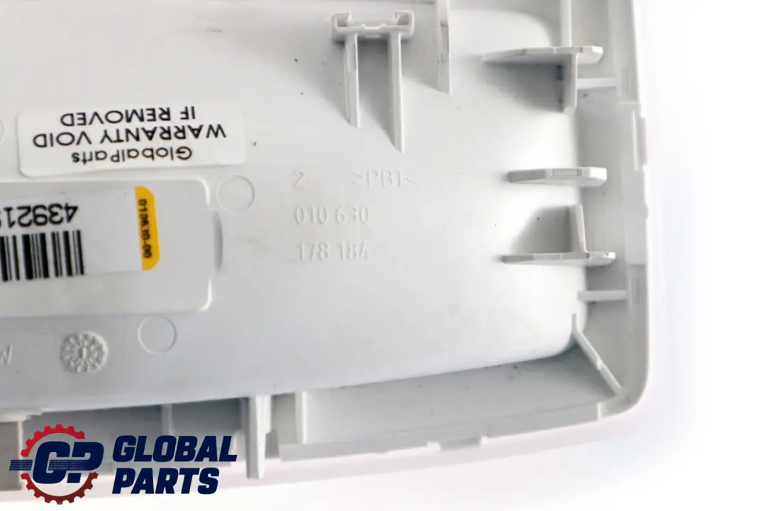 Interior Roof Light Cover White to BMW F20 F21 F22 F30 Rear with Part number 9219498 BMW F20 F21 F22 F30 Rear Interior Roof Light Cover White - SKU 9219498 - Part number 9219498