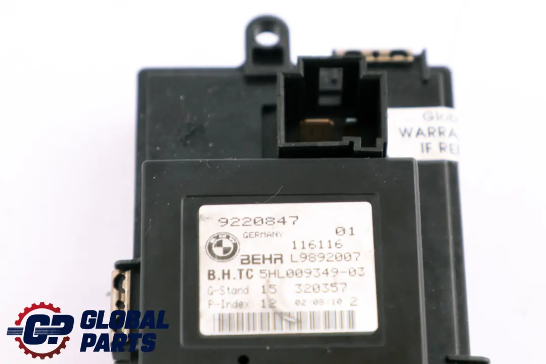 Unite Regulation Du Ventilateur Chauffage Climatisation pour BMW F10 F11 à propos du numéro de pièce 9220847 BMW F10 F11 Unite Regulation Du Ventilateur Chauffage Climatisation - SKU 9220847 - Numéro de pièce 9220847