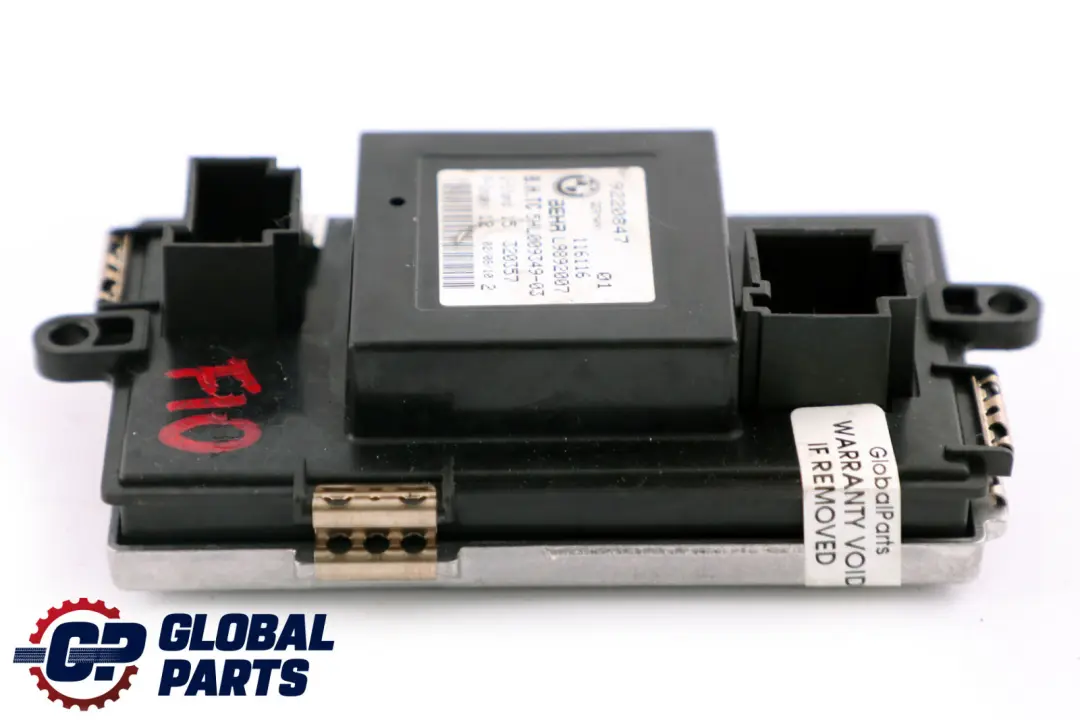 Unite Regulation Du Ventilateur Chauffage Climatisation pour BMW F10 F11 à propos du numéro de pièce 9220847 BMW F10 F11 Unite Regulation Du Ventilateur Chauffage Climatisation - SKU 9220847 - Numéro de pièce 9220847