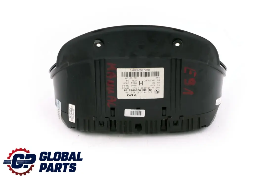 BMW 3 X1 Series E84 E90 E91 E92 Petrol Instrument Cluster Speedo Clocks 9220982 - SKU rhd-9220982 - Part number 9130296