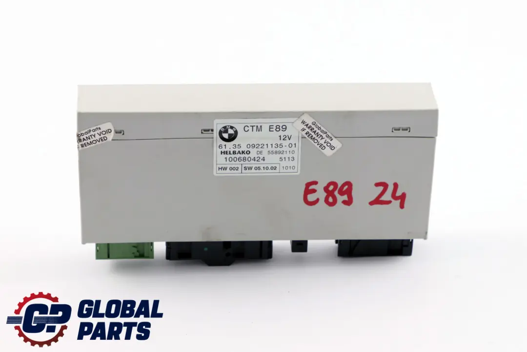 Top Module CTM 0 to BMW Z4 E89 Roadster Cabrio Convertible with Part number 9281723 BMW Z4 E89 Roadster Cabrio Convertible Top Module CTM 0 - SKU 9221135 - Part number 9281723