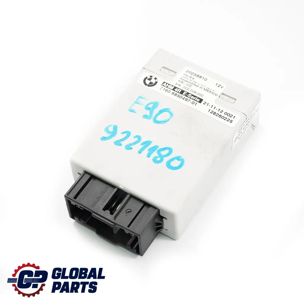 BMW 1 3 5 7 Serie E60 E61 E65 E81 E87 E90 Module d'attelage - SKU 9221180 - Numéro de pièce 9221180