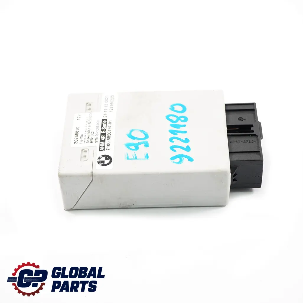 BMW 1 3 5 7 Serie E60 E61 E65 E81 E87 E90 Module d'attelage - SKU 9221180 - Numéro de pièce 9221180