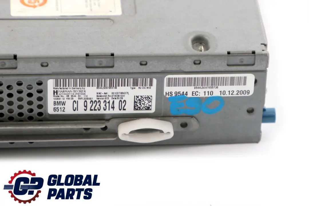 BMW E81 E90 LCI Business System Car Infotaiment Computer CIC - SKU 9223314 - Número de pieza 9223314