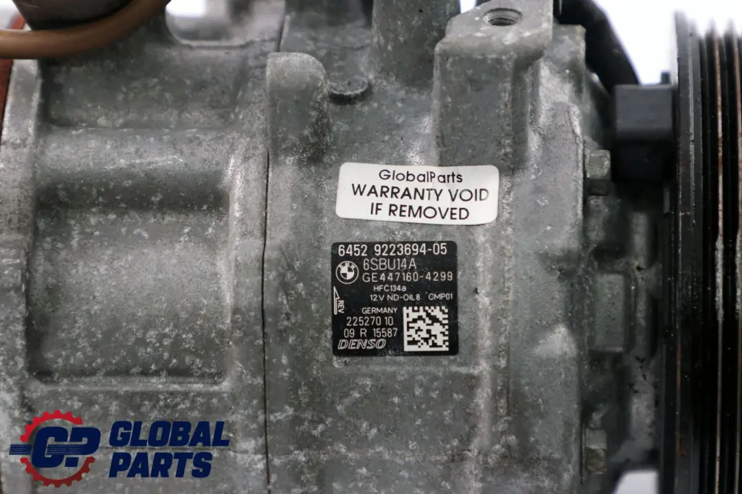 Compresor Aire Acondicionado para BMW E90 LCI F20 F30 LCI E89 con número de pieza 9223694 BMW E90 LCI F20 F30 LCI E89 Compresor Aire Acondicionado - SKU 9223694 - Número de pieza 9223694