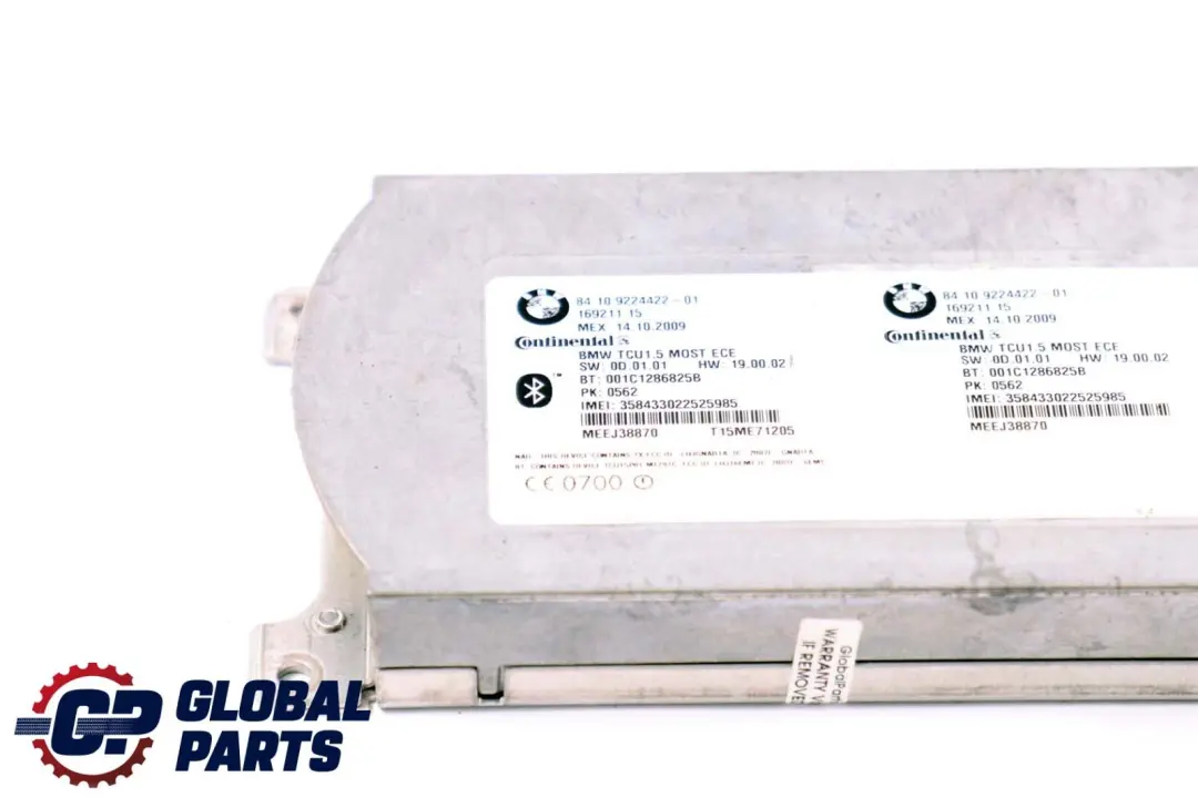  Unité De Contrôle Bluetooth BMW E60 E87 E90 Module Télématique ECU - SKU 9224422 - Numéro de pièce 9224422