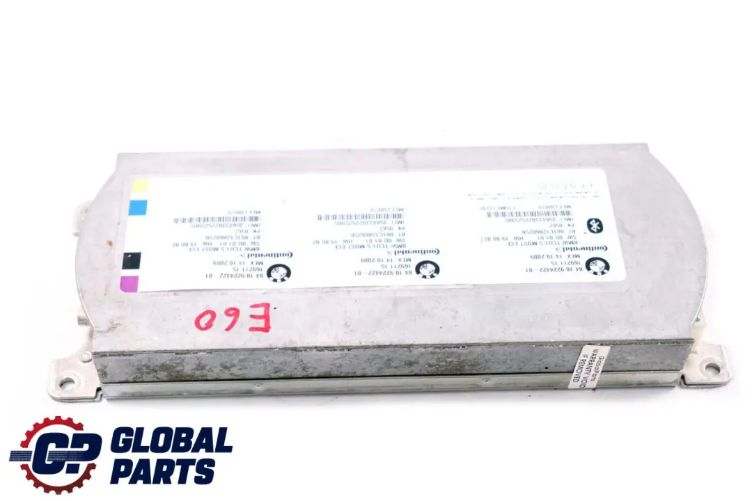  Unità Di Controllo Bluetooth BMW E60 E87 E90 Modulo Telematico ECU - SKU 9224422 - Numero di parte 9224422