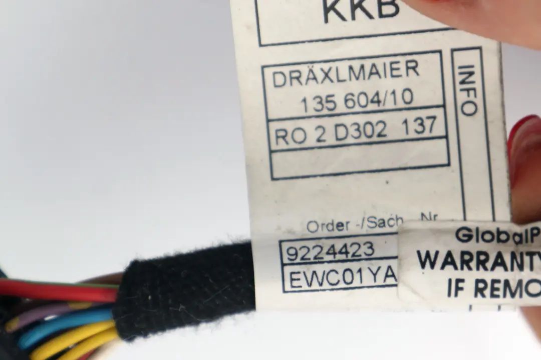 Mini Clubman R55 LCI Cable equipe Splitdoor Arriere Droite - SKU 9224686 - Numéro de pièce 9224423