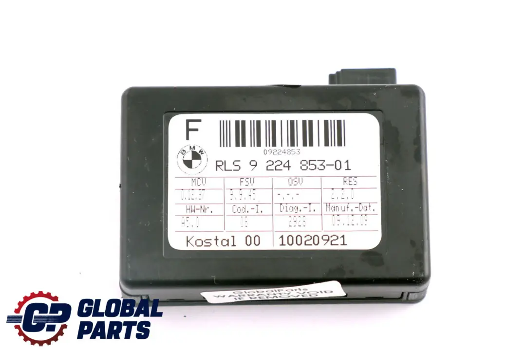 Sensor De Lluvia Y Luz para BMW E81 E87 E90 E91 Mini Cooper R56 con número de pieza 9224853 BMW E81 E87 E90 E91 Mini Cooper R56 Sensor De Lluvia Y Luz - SKU 9224853 - Número de pieza 9224853