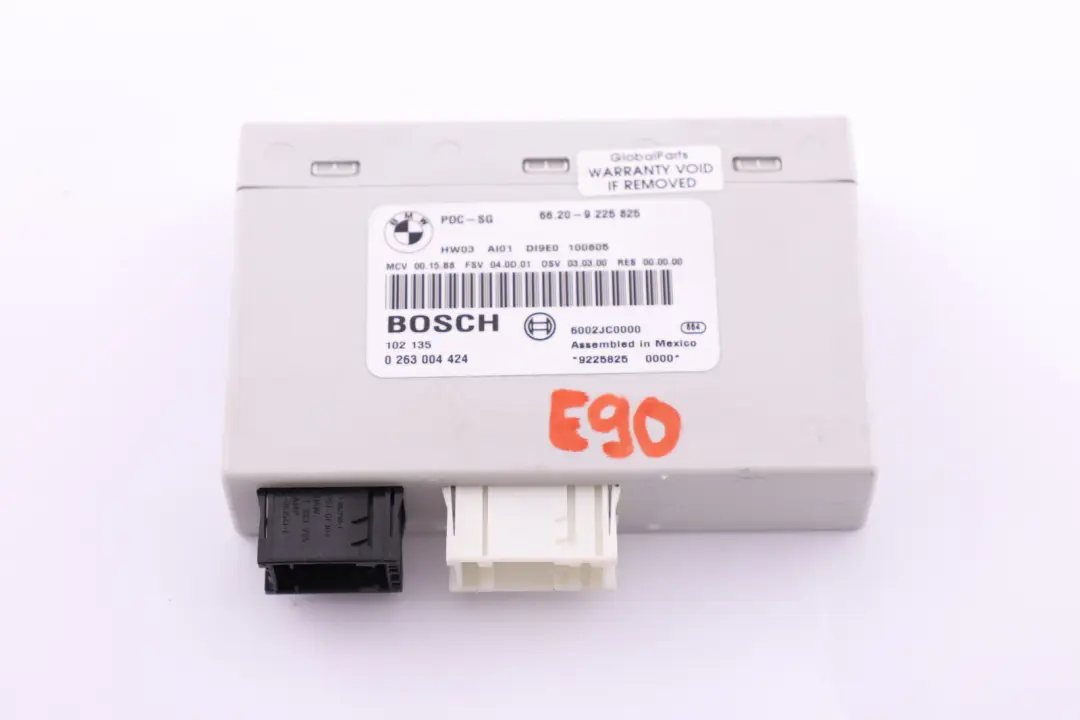 PDC Module Parking Control Unit to BMW E81 E84 E87 E90 E91 with Part number 9225825 BMW E81 E84 E87 E90 E91 PDC Module Parking Control Unit - SKU 9225825 - Part number 9225825