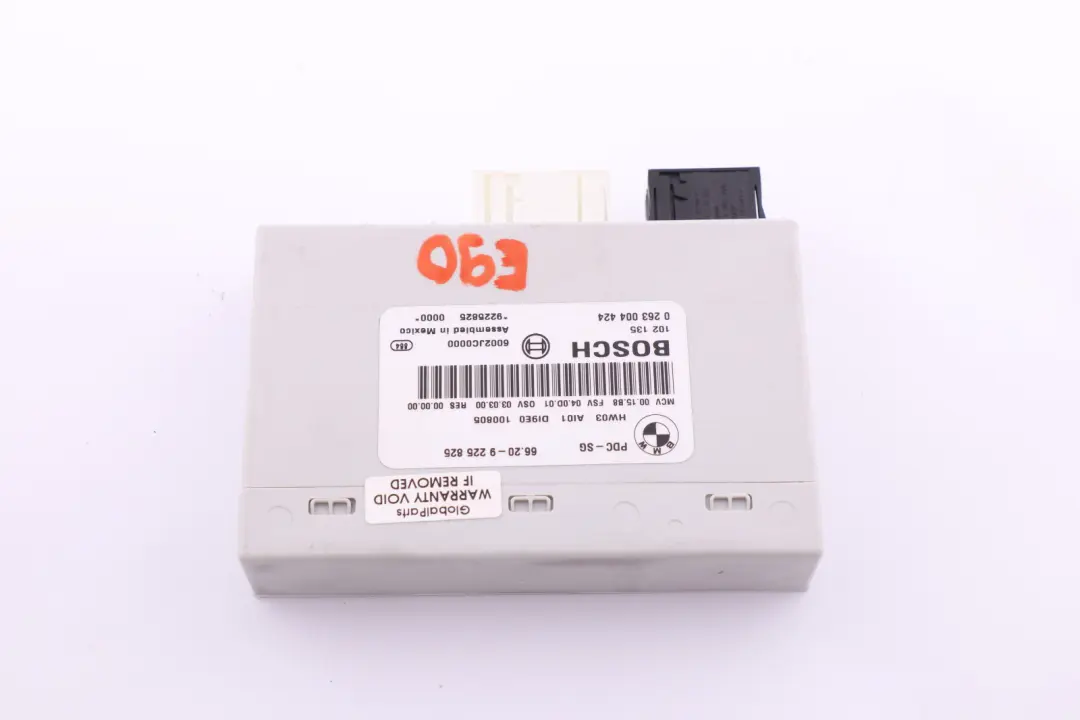 PDC Module Parking Control Unit to BMW E81 E84 E87 E90 E91 with Part number 9225825 BMW E81 E84 E87 E90 E91 PDC Module Parking Control Unit - SKU 9225825 - Part number 9225825