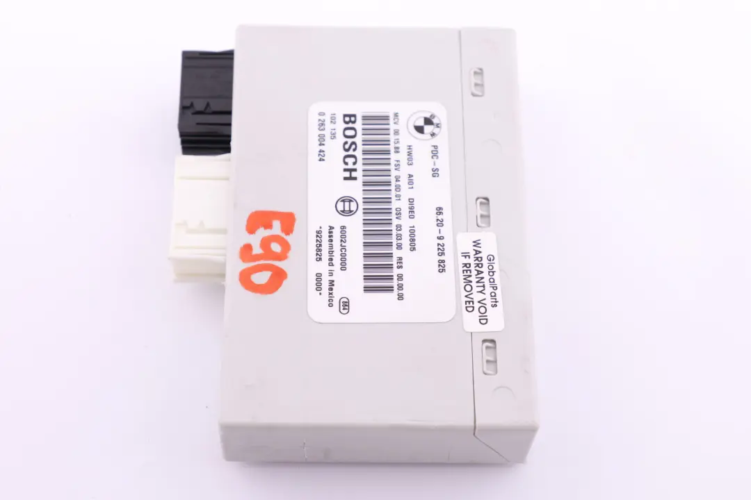 PDC Module Parking Control Unit to BMW E81 E84 E87 E90 E91 with Part number 9225825 BMW E81 E84 E87 E90 E91 PDC Module Parking Control Unit - SKU 9225825 - Part number 9225825
