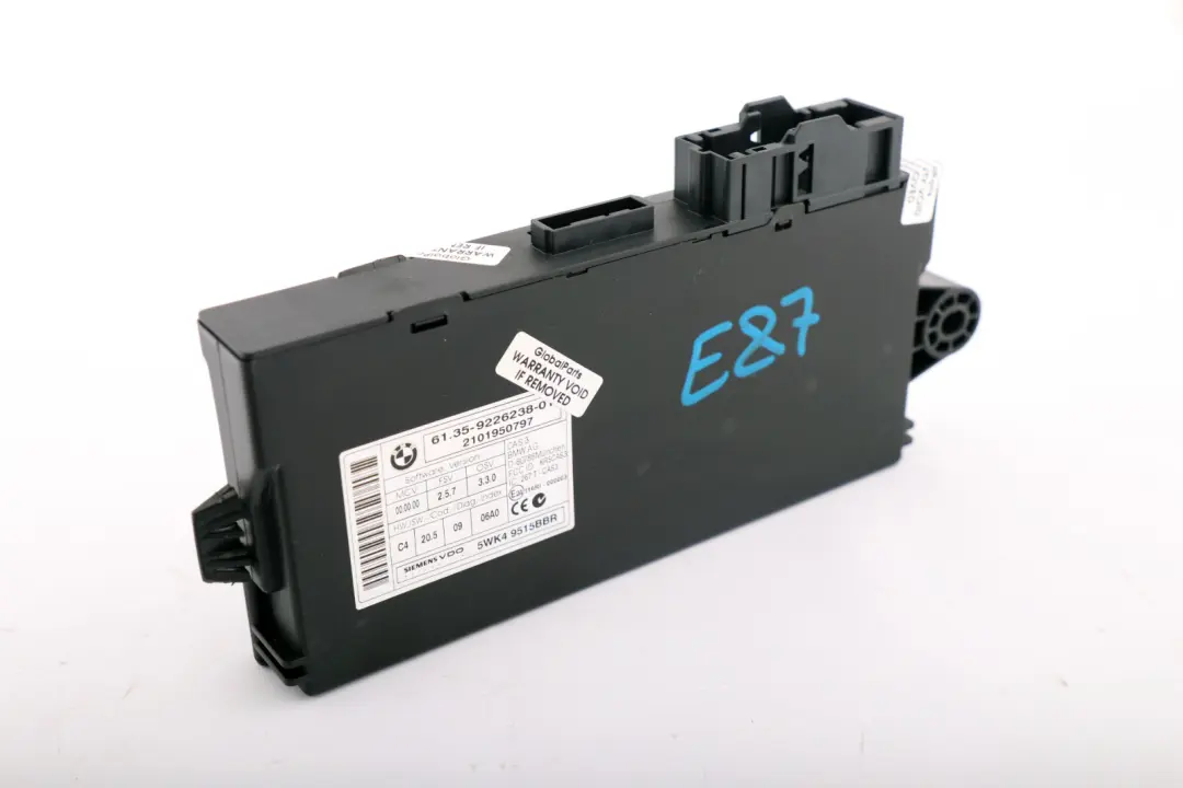 BMW 1 3 5 Series E60 E87 E90 CAS 3 ECU Control Unit Key Reading Module - SKU 9226238 - Part number 9226238