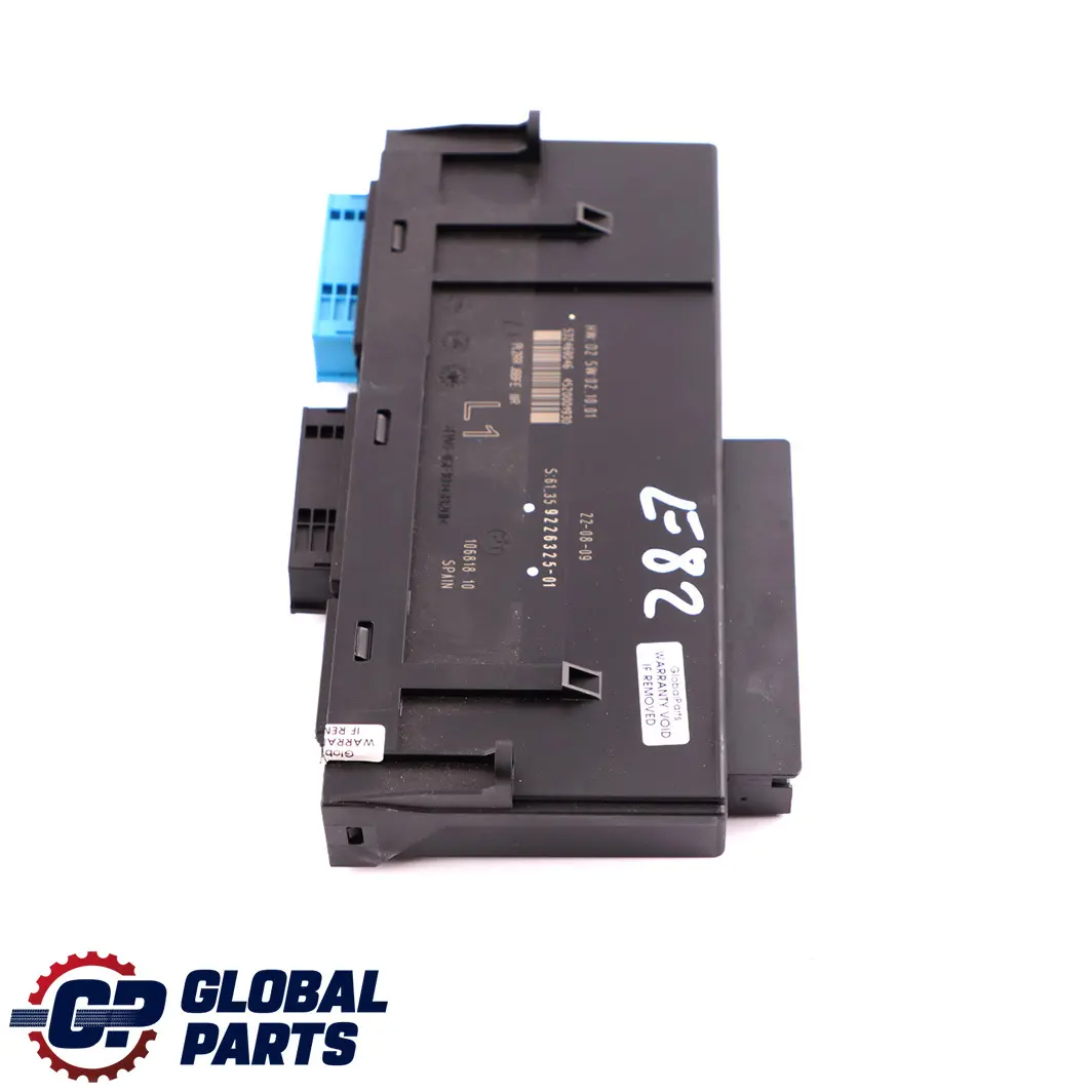 BMW 1 E82 ECU Body Control Module L1 PL2RR JBBFE IIIR Junction Box - SKU 9226325 - Part number 9226325