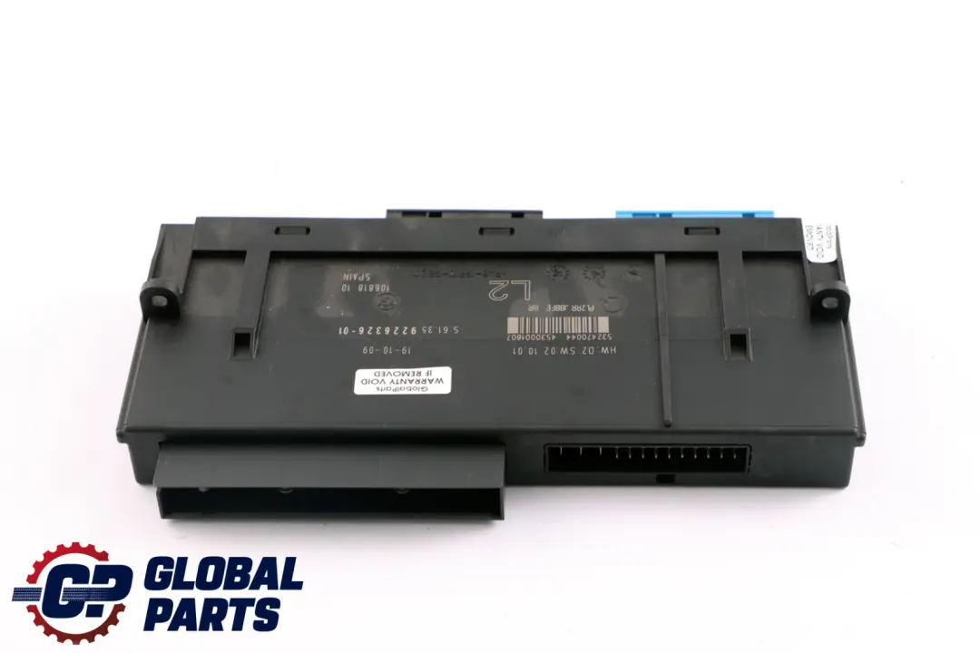 Module Commande Carrosserie Unité L2 PL2RR JBBFE III ECU pour BMW E81 à propos du numéro de pièce 9226326 BMW E81 Module Commande Carrosserie Unité L2 PL2RR JBBFE III ECU - SKU 9226326 - Numéro de pièce 9226326