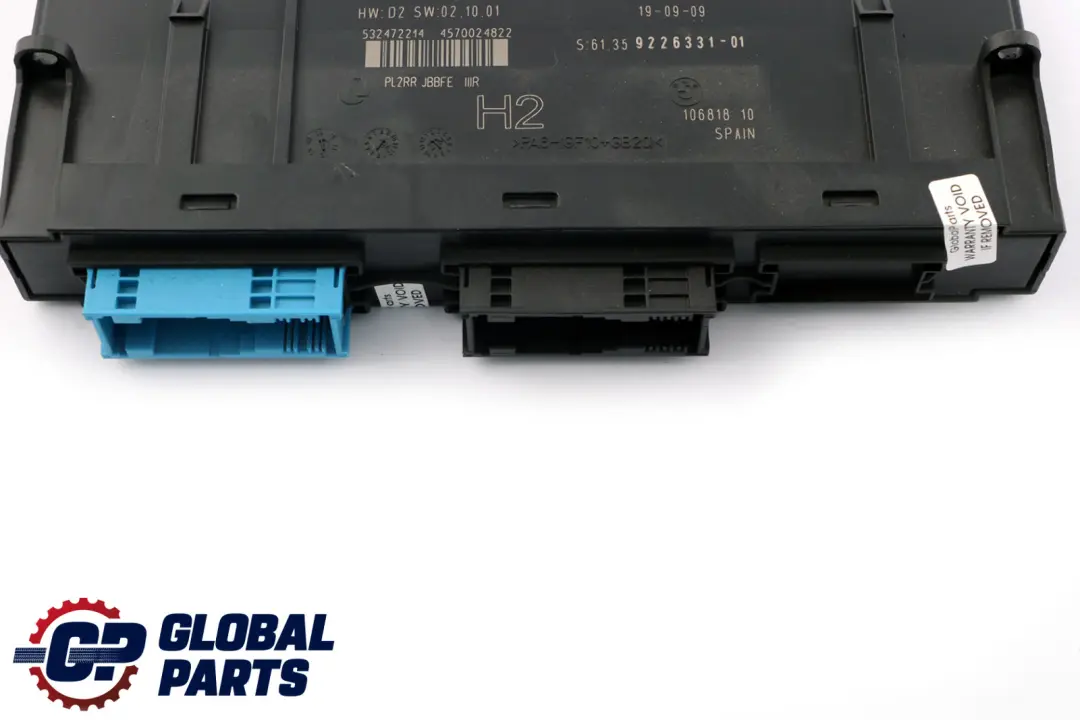 Módulo De Control De La Carrocería De La ECU para BMW E87 LCI H2 con número de pieza 9226331 BMW E87 LCI H2 Módulo De Control De La Carrocería De La ECU - SKU 9226331 - Número de pieza 9226331