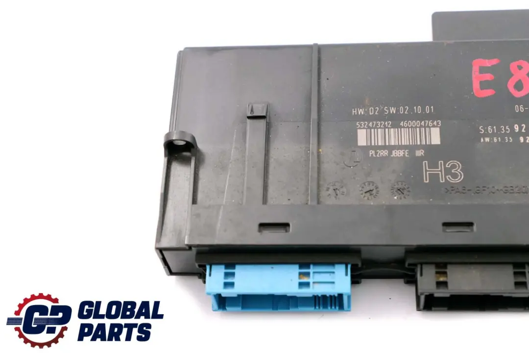 BMW E88 Cabrio ECU Módulo De Control Del Cuerpo H3 Caja De Conexiones - SKU 9226333-1 - Número de pieza 9226333