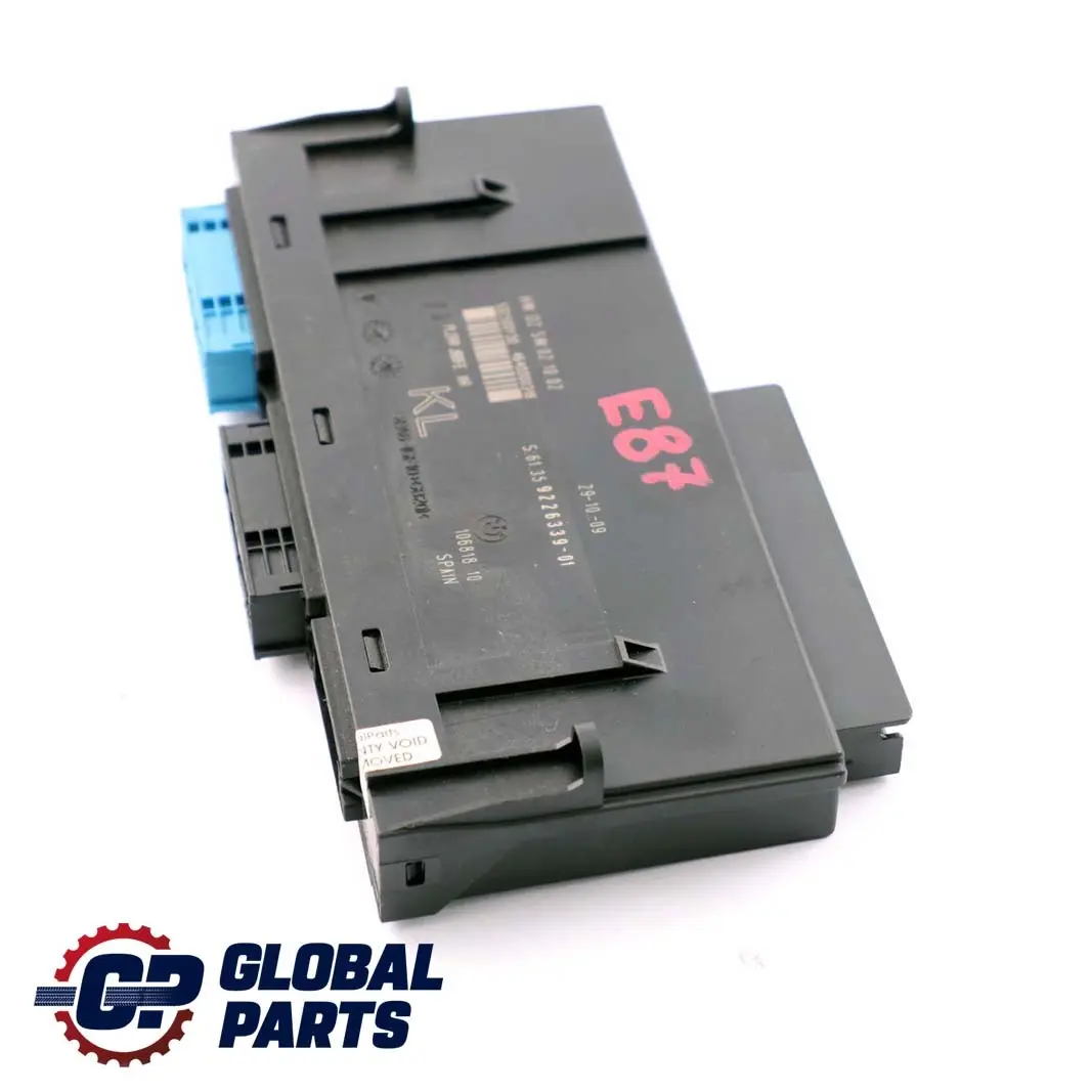 BMW 1 Series E87 ECU Body Control Module KL Junction Box PL2 JBBFE IIIR - SKU 9226339 - Part number 9226339
