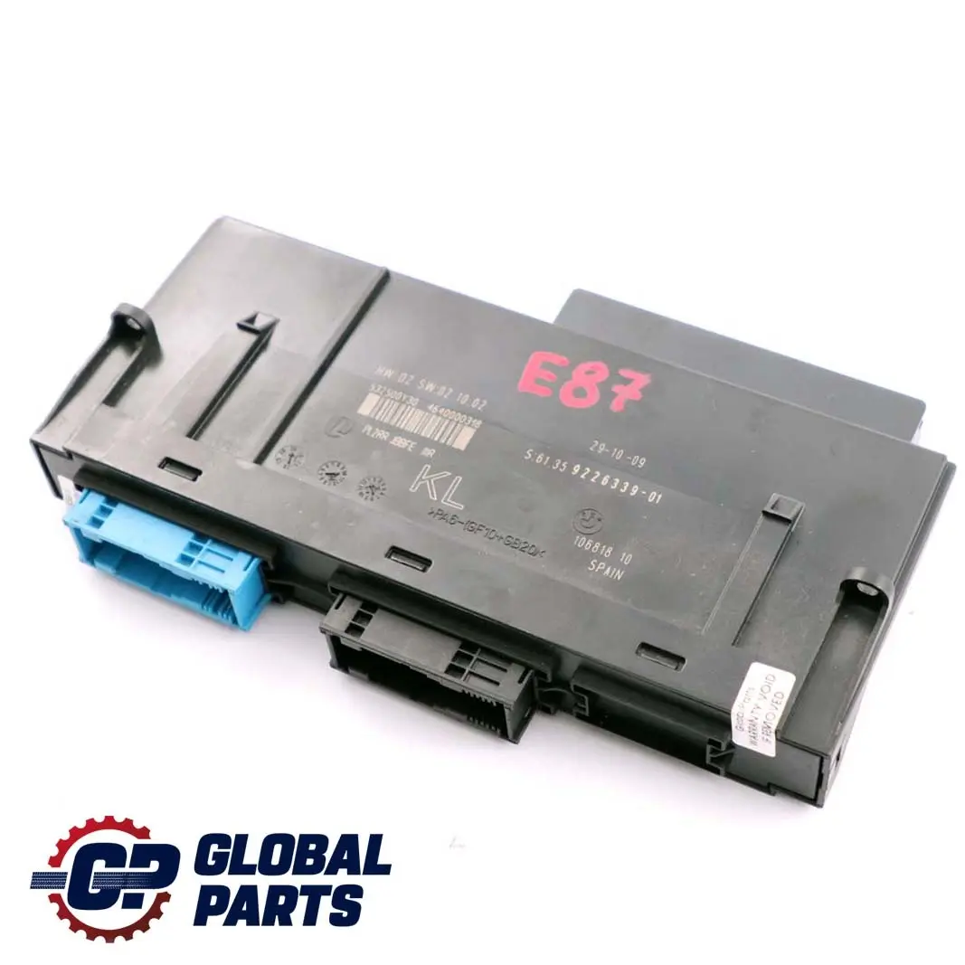 BMW 1 er E87 ECU Body Control Module KL Anschlussdose PL2 JBBFE IIIR - SKU 9226339 - Teilenummer 9226339