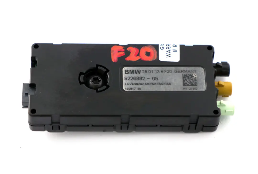 Antena Trasera Para Amplificador AM/FM DAB para BMW F20 F21 con número de pieza 9226882 BMW F20 F21 Antena Trasera Para Amplificador AM/FM DAB - SKU 9226882 - Número de pieza 9226882