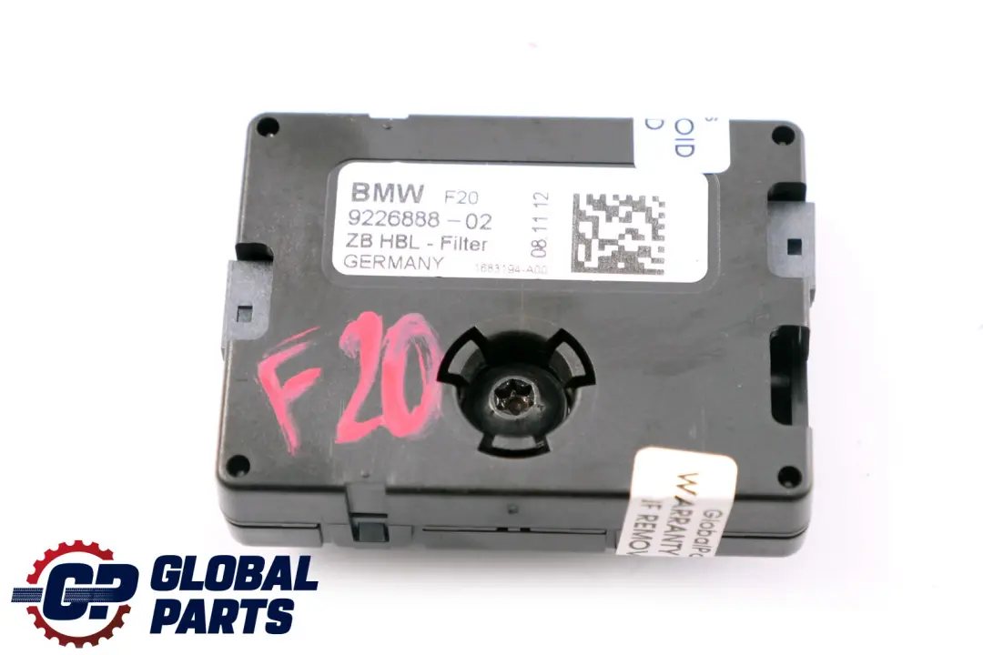 Filtro supresor De ruido De antena deBMW F20 F21 para con número de pieza 9226888 Filtro supresor De ruido De antena deBMW F20 F21 - SKU 9226888 - Número de pieza 9226888