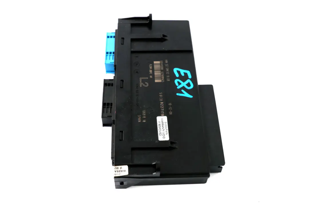  Moduł Sterujący Nadwozia BMW E81 ECU L2 PL2RR JBBF - SKU 9227179 - Numer Części 9227179