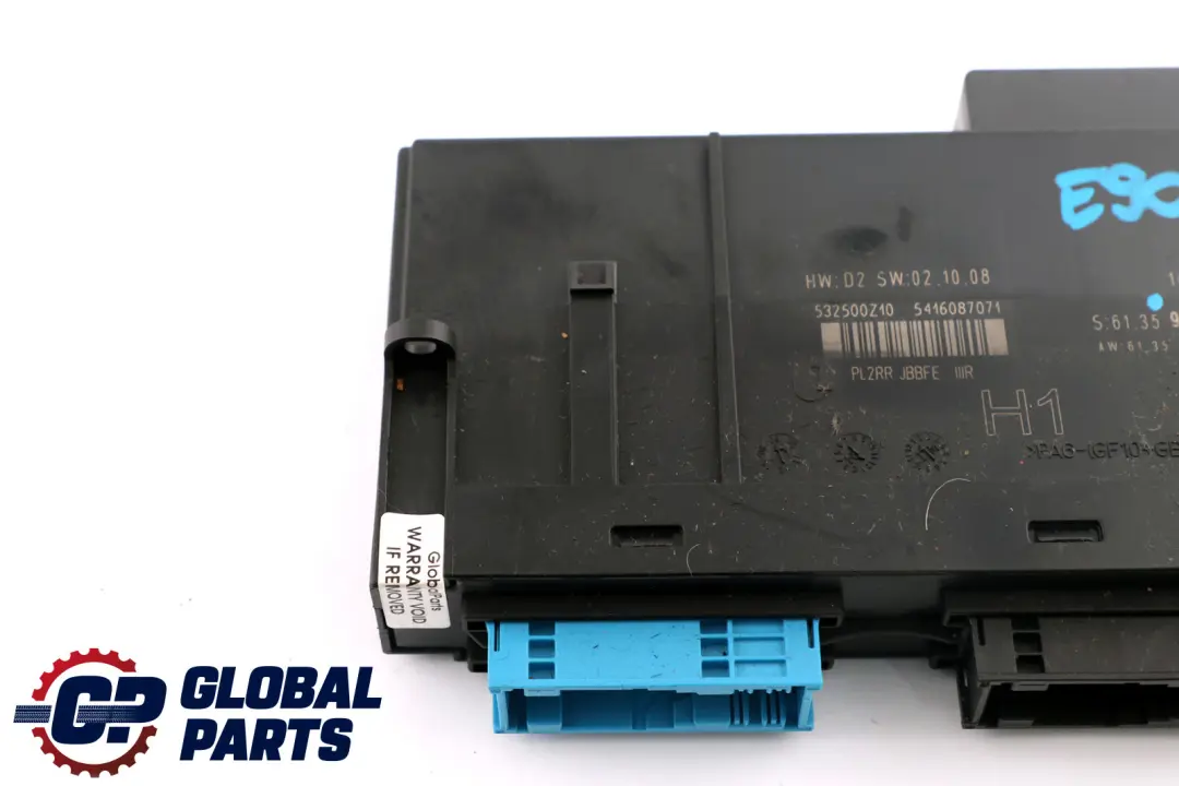 Módulo de control de la carrocería H1 PL2RR JBBFE IIIR para BMW E90 LCI con número de pieza 9227181 BMW E90 LCI Módulo de control de la carrocería H1 PL2RR JBBFE IIIR - SKU 9227181 - Número de pieza 9227181