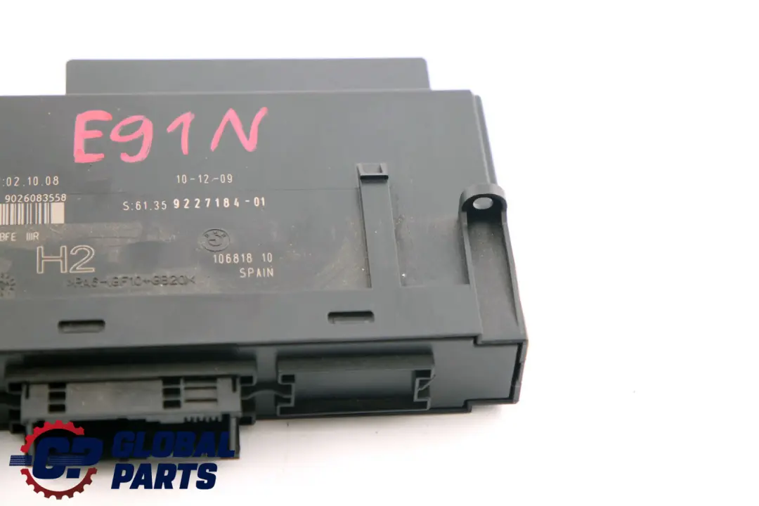 BMW 3 Series E91 LCI ECU Body Control Module Unit H2 PL2RR JBBFE IIIR - SKU 9227184-1 - Part number 9227184