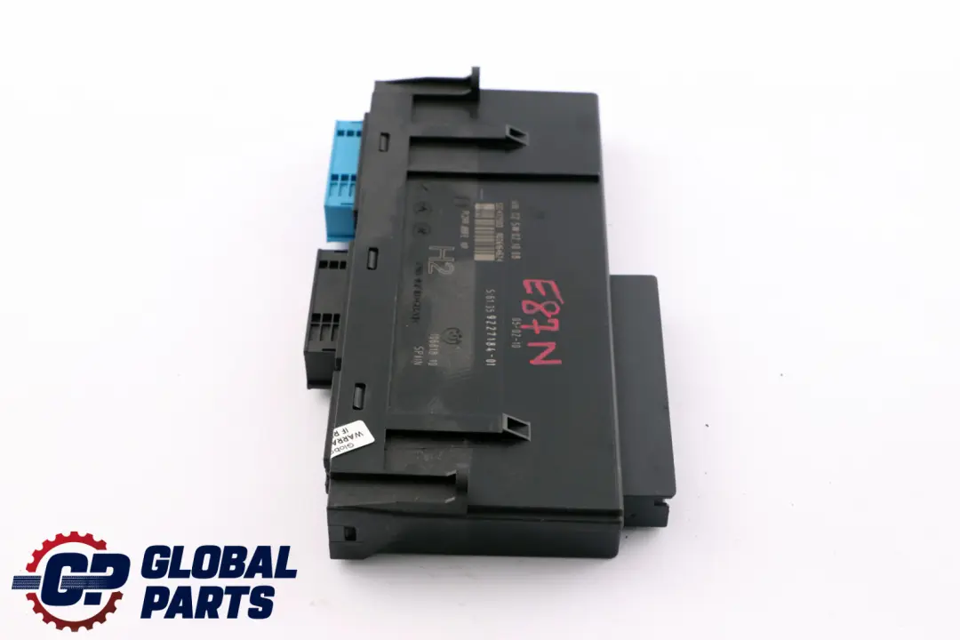 BMW E87 LCI ECU Module de contrôle de la carrosserie H2 PL2RR JBBFE IIIR - SKU 9227184 - Numéro de pièce 9227184