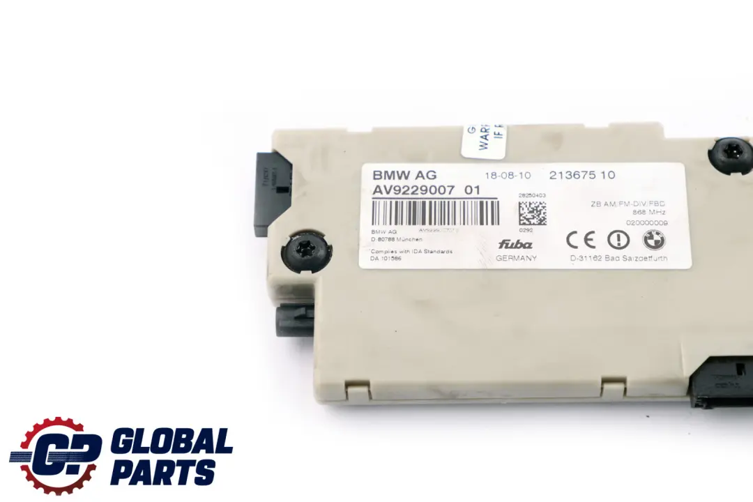BMW F10 Antenna Amplificatore Diversità 868 MHZ - SKU 9229007 - Numero di parte 9346816