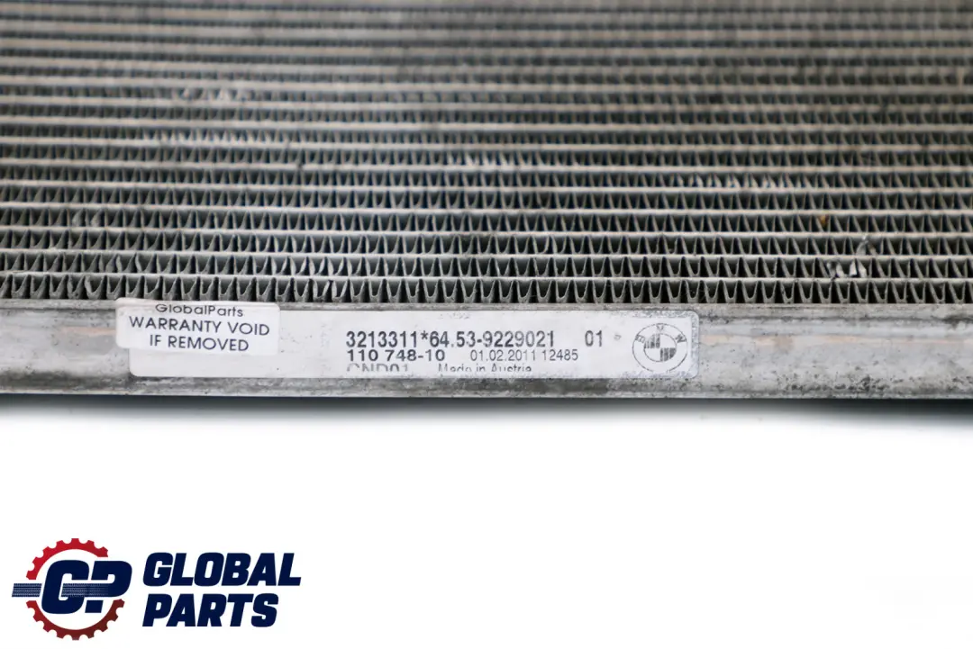 Con Radiator A/C Condenser Rad to BMW X1 Z4 E81 E87 E90 E91 E92 Air with Part number 9229021 BMW X1 Z4 E81 E87 E90 E91 E92 Air Con Radiator A/C Condenser Rad - SKU 9229021 - Part number 9229021
