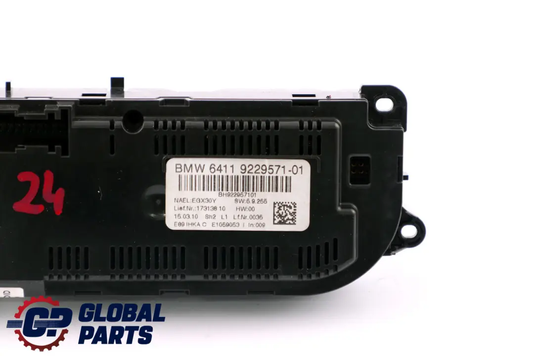 A/C Air Conditioning Control to BMW Z4 Series E89 Cabrio Roadster Automatic with Part number 9229571 BMW Z4 Series E89 Cabrio Roadster Automatic A/C Air Conditioning Control - SKU 9229571 - Part number 9229571