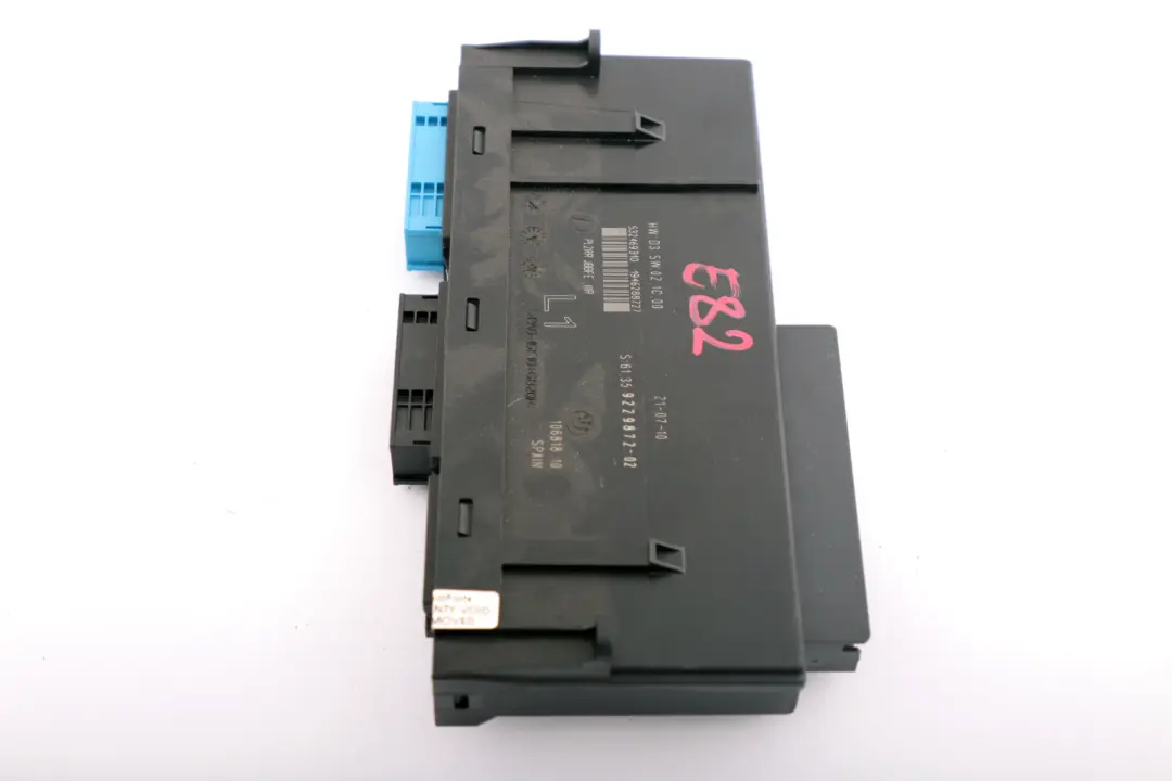 BMW 1 Series E82 ECU Body Control Module Junction Box L1 PL2RR JBBFE - SKU 9229872 - Part number 9229872