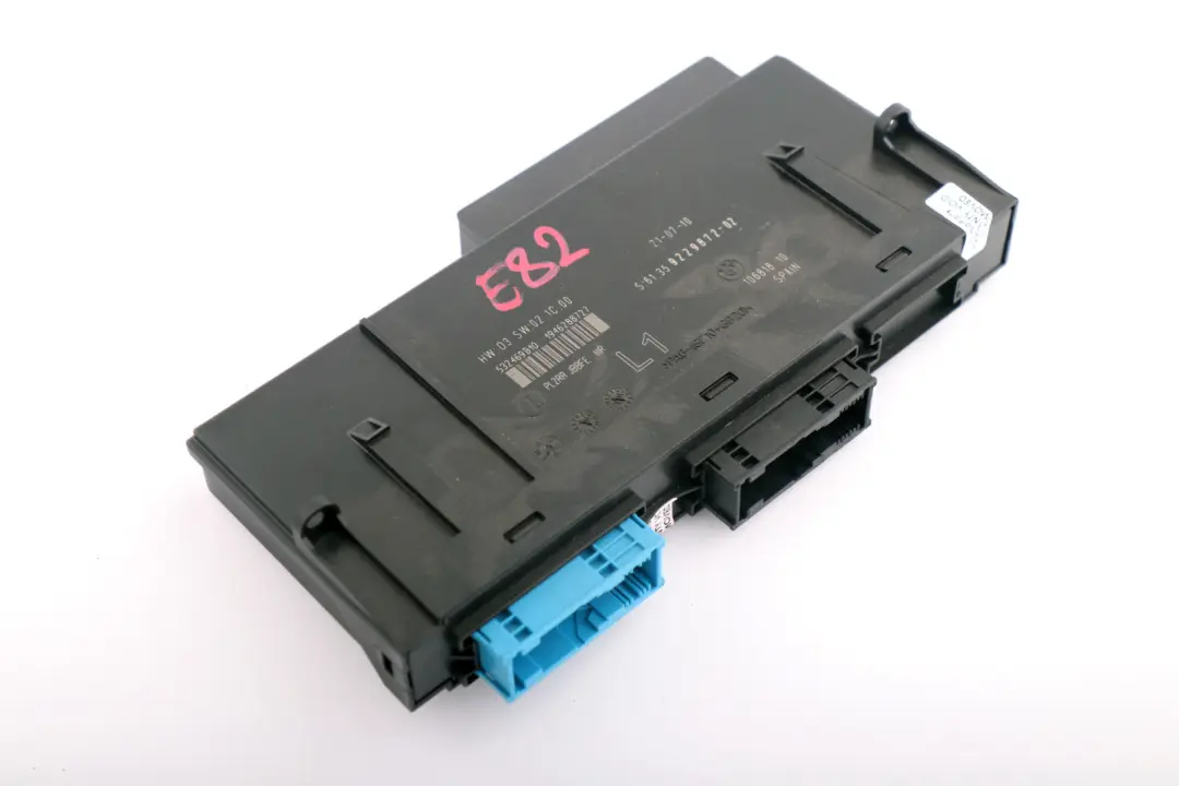 BMW 1 Series E82 ECU Body Control Module Junction Box L1 PL2RR JBBFE - SKU 9229872 - Part number 9229872