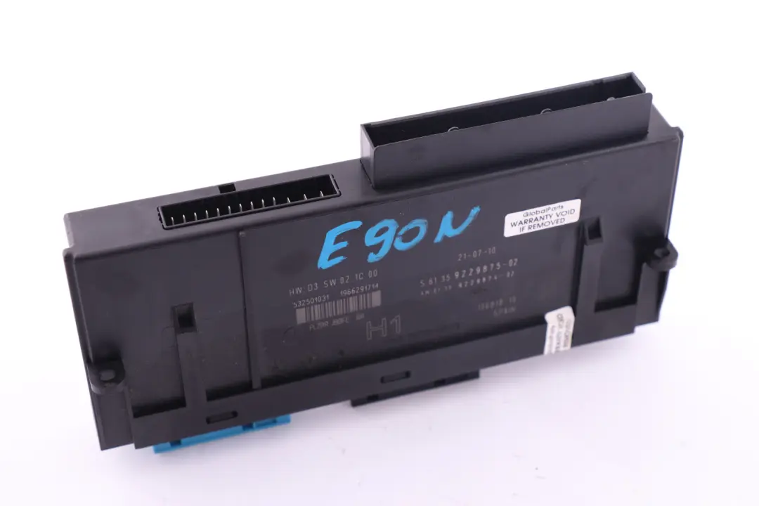 BMW 3 E90 LCI Karosseriesteuergerät H1 PL2RR JBBFE IIIR 6135 - SKU 9229875 - Teilenummer 9229875