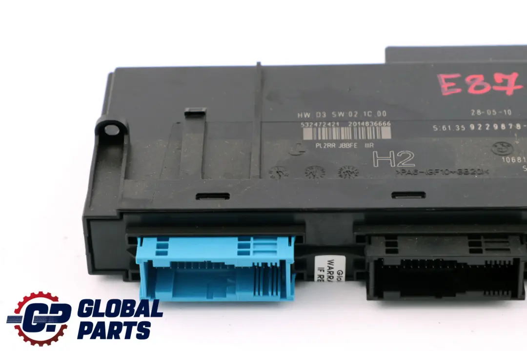 ECU Steuergerät Junctionbox Elektronik H2 für BMW E87 LCI mit Teilenummer 9229878 BMW E87 LCI ECU Steuergerät Junctionbox Elektronik H2 - SKU 9229878-1 - Teilenummer 9229878