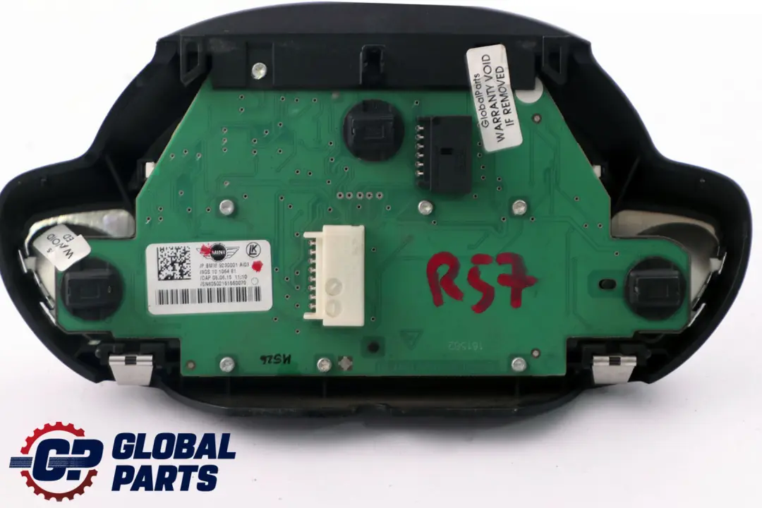 Mini Cabrio R57 LCI Salpicadero Techo Unidad Operativa Interruptor Luz - SKU 9230001 - Número de pieza 9230001