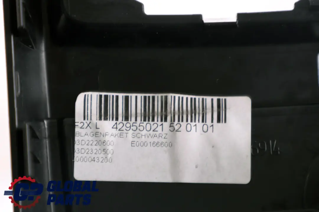 Tapa Consola Central Panel Trasero Negro 9227886 para BMW F20 F21 F22 con número de pieza 9230131 BMW F20 F21 F22 Tapa Consola Central Panel Trasero Negro 9227886 - SKU 9230131 - Número de pieza 9230131