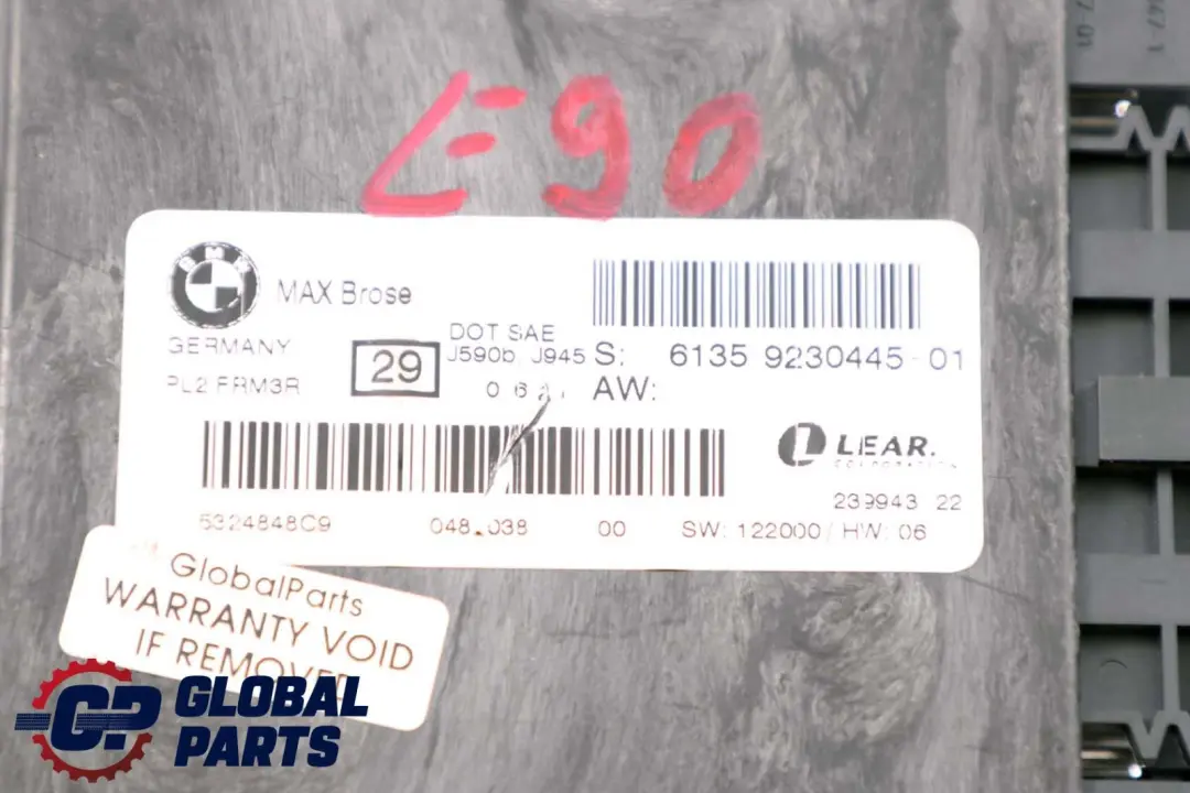 Modulo Controllo Luce Abitacolo Lear FRM3R PL2 per BMW E90 con numero di parte 9230445 BMW E90 Modulo Controllo Luce Abitacolo Lear FRM3R PL2 - SKU 9230445 - Numero di parte 9230445