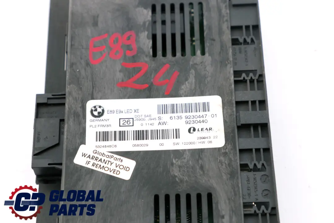 BMW Z4 Series E89 LED Xenon Footwell Light Module Control Unit ECU FRM3R - SKU 9230447 - Part number 9230447