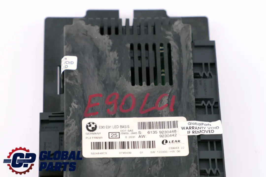 BMW E90 LCI Modulo De Control De Luz De Pie LCM LED Base - SKU 9230448 - Número de pieza 9230448