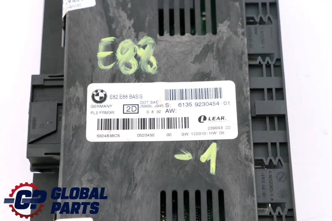 BMW 1 er E88 Fußraummodul Steuergerät ECU BASIS PL2 FRM3R - SKU 9230454-1 - Teilenummer 9230454