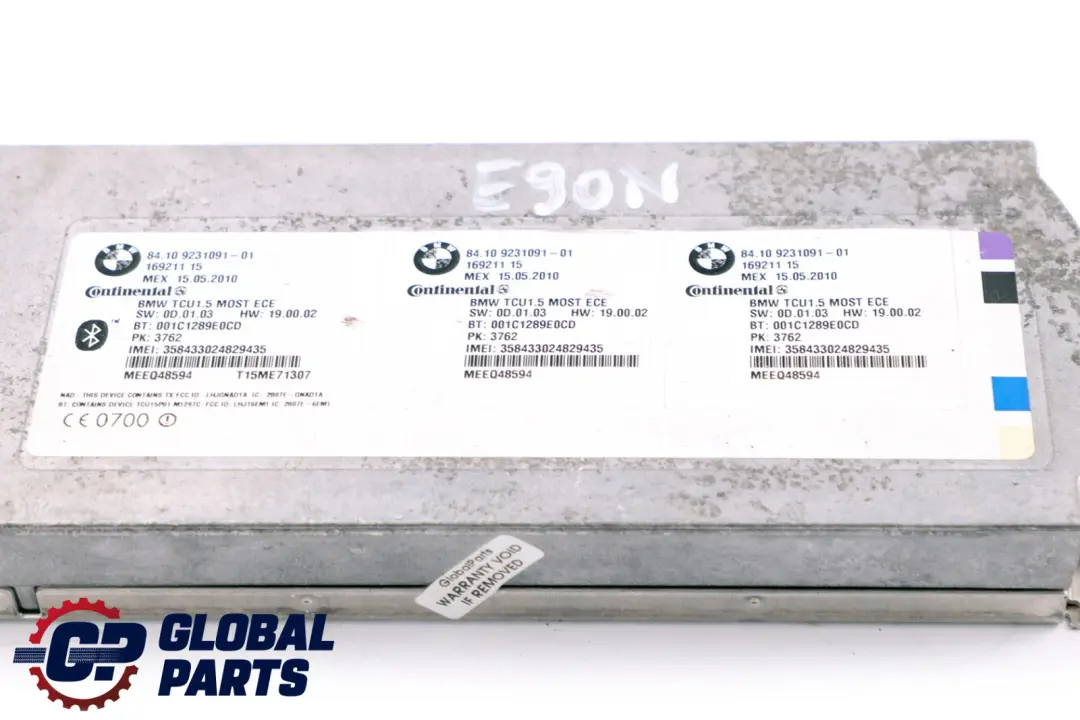  Bluetooth Control BMW E60 E87 E90 Telematics Unit Module - SKU 9231091 - Part number 9231091