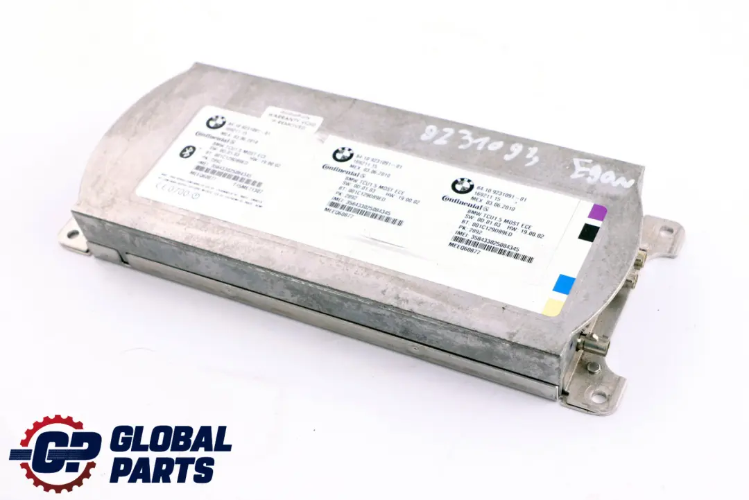 BMW E60 E87 E90 Telemática Bluetooth Unidad De Control Módulo - SKU 9231093 - Número de pieza 9231093