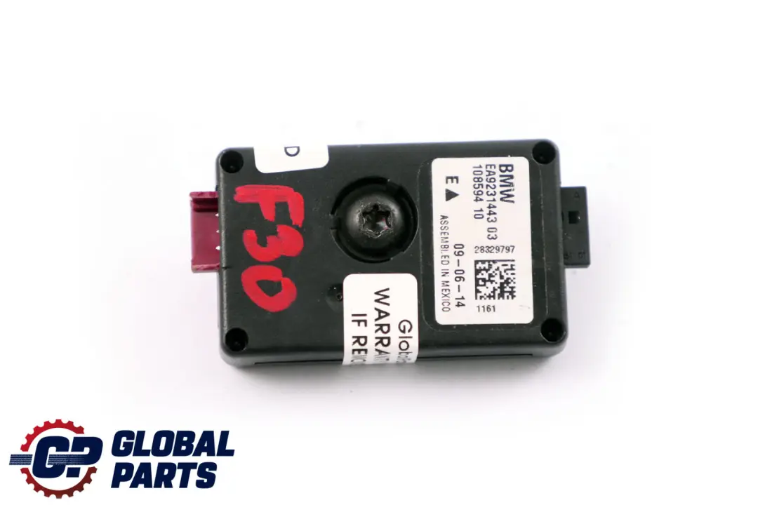Radio Antena Amplificador Supresion Filtro para BMW F30 F80 M3 con número de pieza 9231443 BMW F30 F80 M3 Radio Antena Amplificador Supresion Filtro - SKU 9231443 - Número de pieza 9231443
