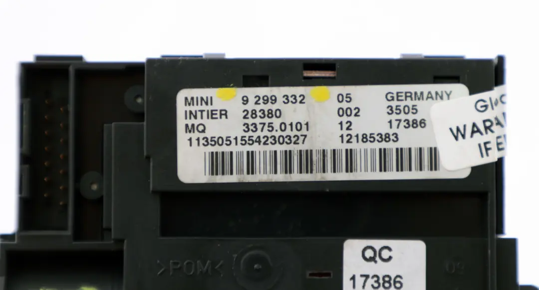 Mini R55 R56 R60 R61 Llave De encendido Lector Start Stop Interruptor Boton - SKU 9231739-1 - Número de pieza 9231739