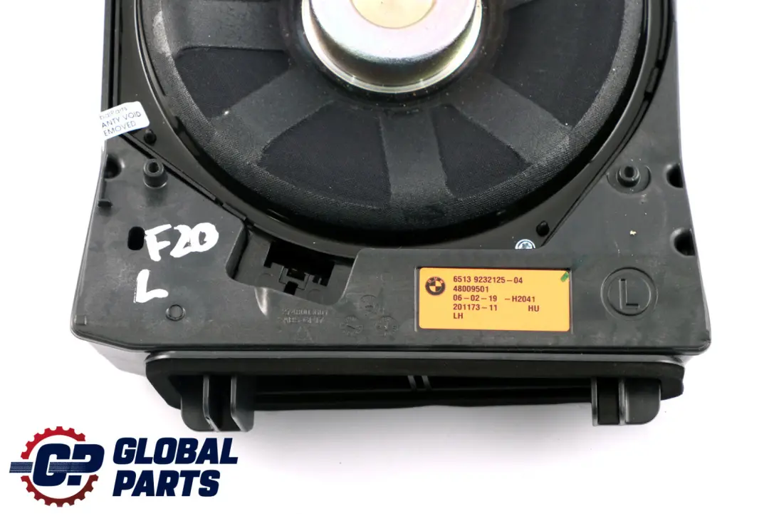  Altavoz Central De Graves BMW F20 F21 F22 Izquierdo Hi-Fi Harman Kardon - SKU 9232125 - Número de pieza 9232125